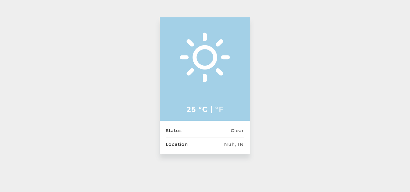 Weather app