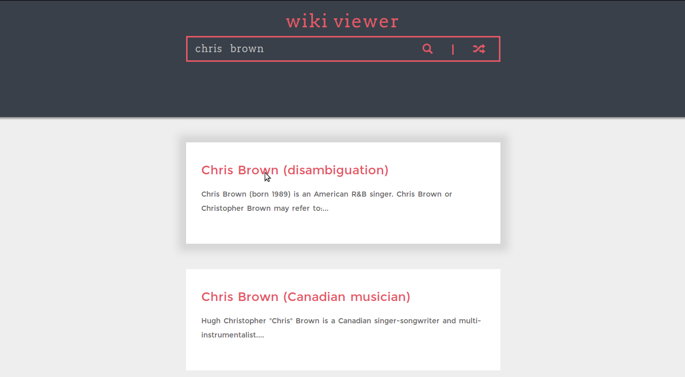 Wiki viewer